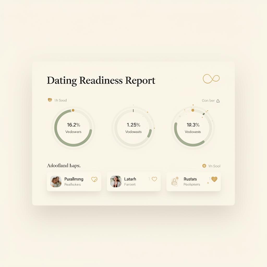 Dating Readiness Report dashboard mockup
